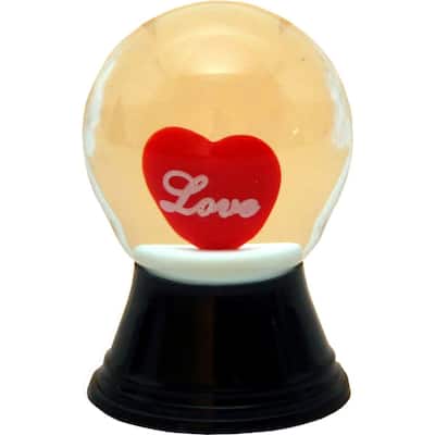 1.5" Perzy Mini Heart Valentine's Day Snow Globe