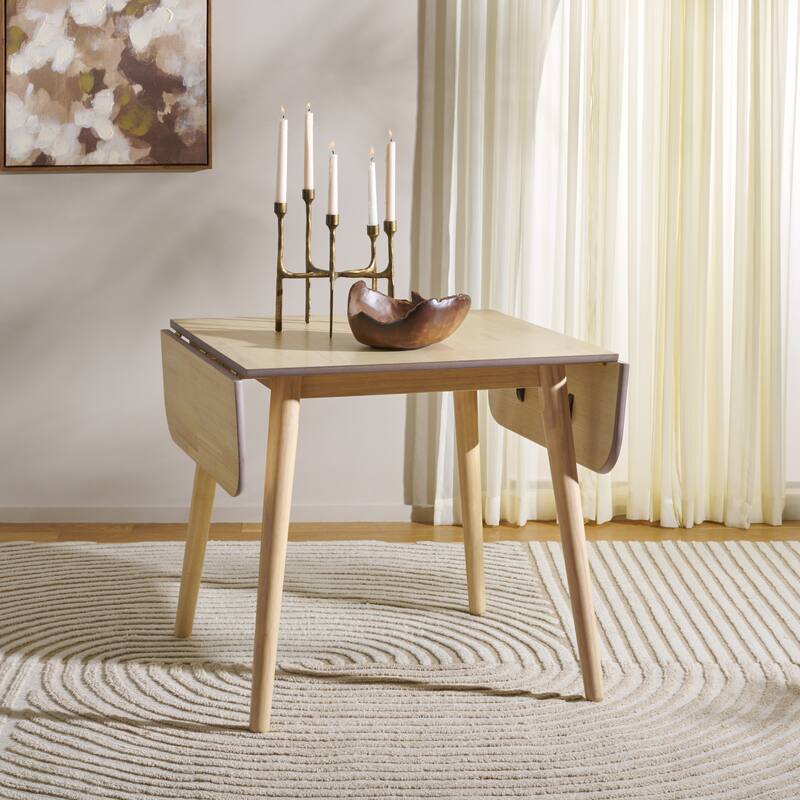 SAFAVIEH Home Damarius Drop Leaf Dining Table - 51"W x 31"D x 29"H