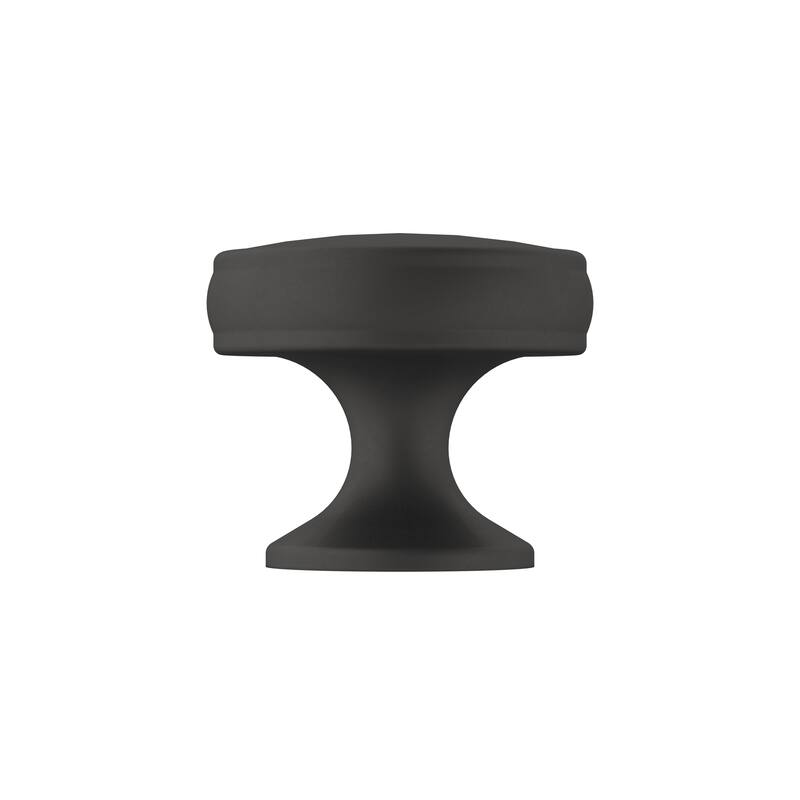 Renown 1-1/4 in (32 mm) Diameter Matte Black Cabinet Knob - 1.25