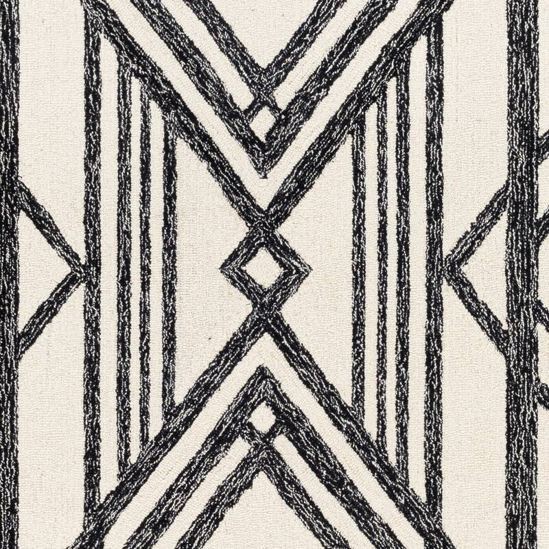 Livabliss Fitzgerald Modern Deco Wool Area Rug
