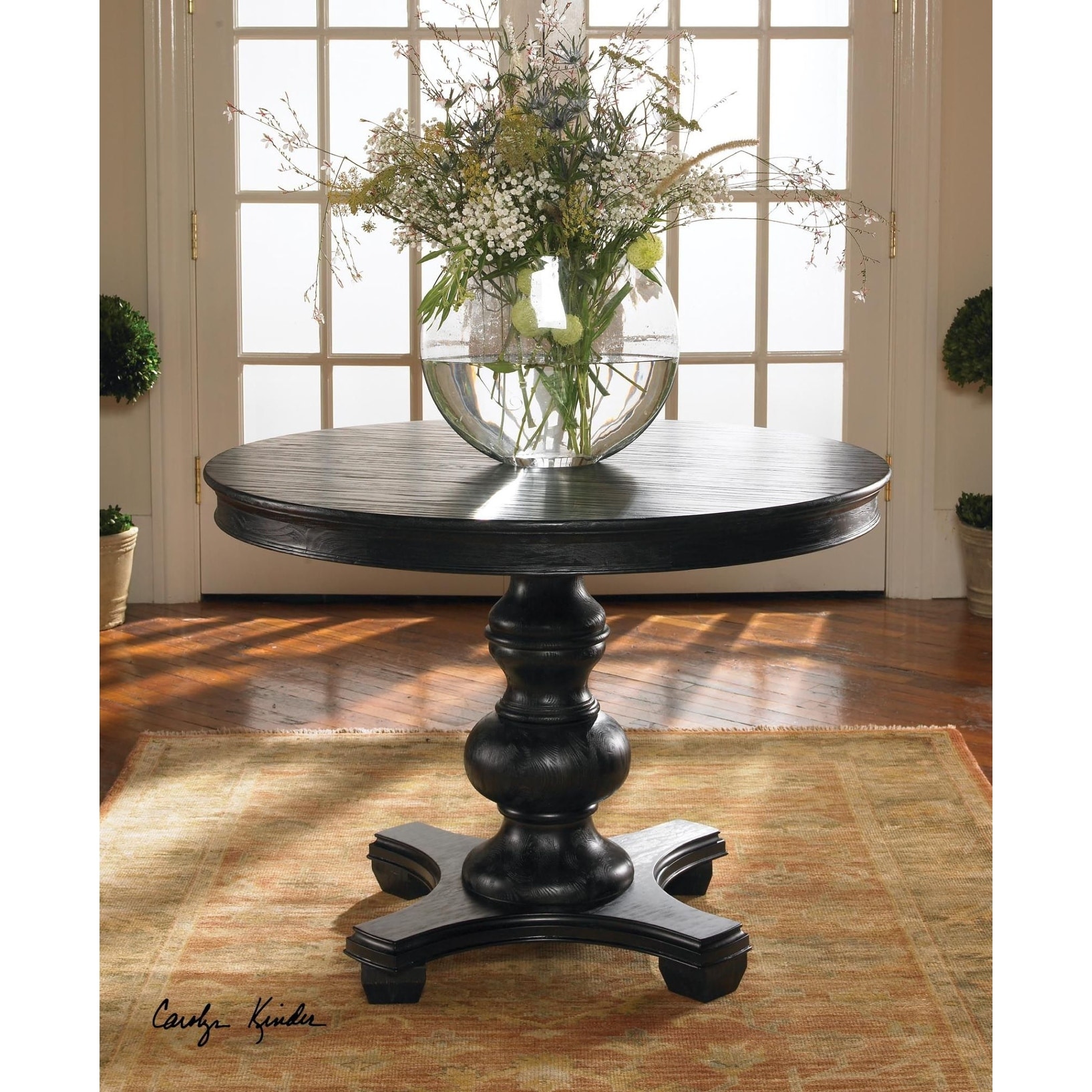 Mushroom Ebony Round Table 120cm