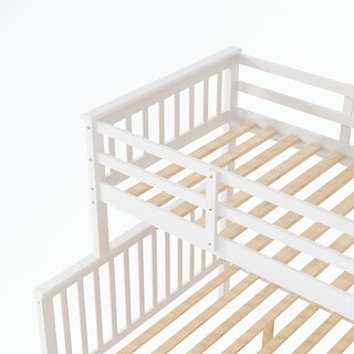 Stairway Twin-Over-Full Bunk Bed with Twin size Trundle