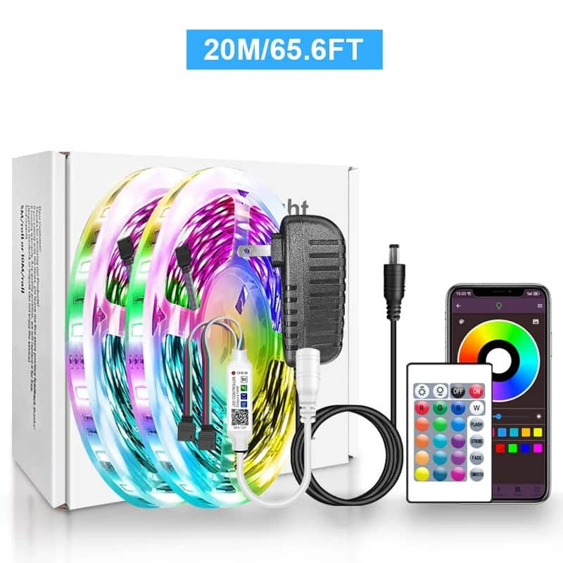 USB RGB LED Strip Lights Easy Install Color-Changing Lights for Room and Gaming Setup