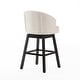 preview thumbnail 8 of 14, Ogden Beige Swivel Bar Stools (Set of 2) by Christopher Knight Home