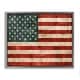 preview thumbnail 21 of 26, Stupell US American Flag Wood Textured Design Floater Frame - Red 21 x 17 - Grey
