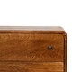 preview thumbnail 4 of 7, Artisan Furniture Mango solid Wood Mini Curved Chestnut Chest ,Brown,3 Drawers - N/A