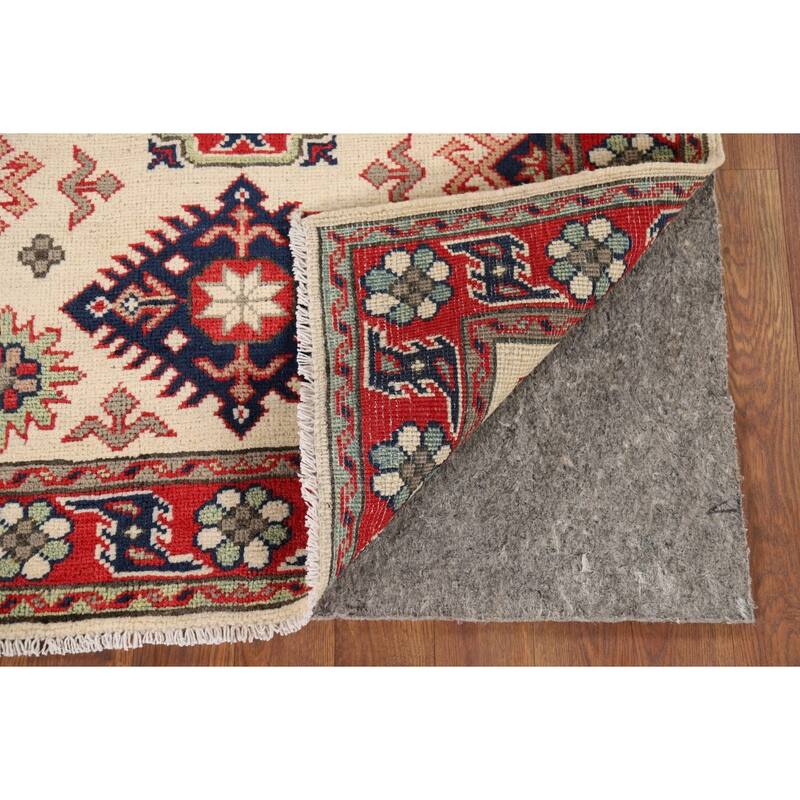 Kazak Oriental Foyer Rug Hand-Knotted Wool Carpet - 2'10" x 4'5"