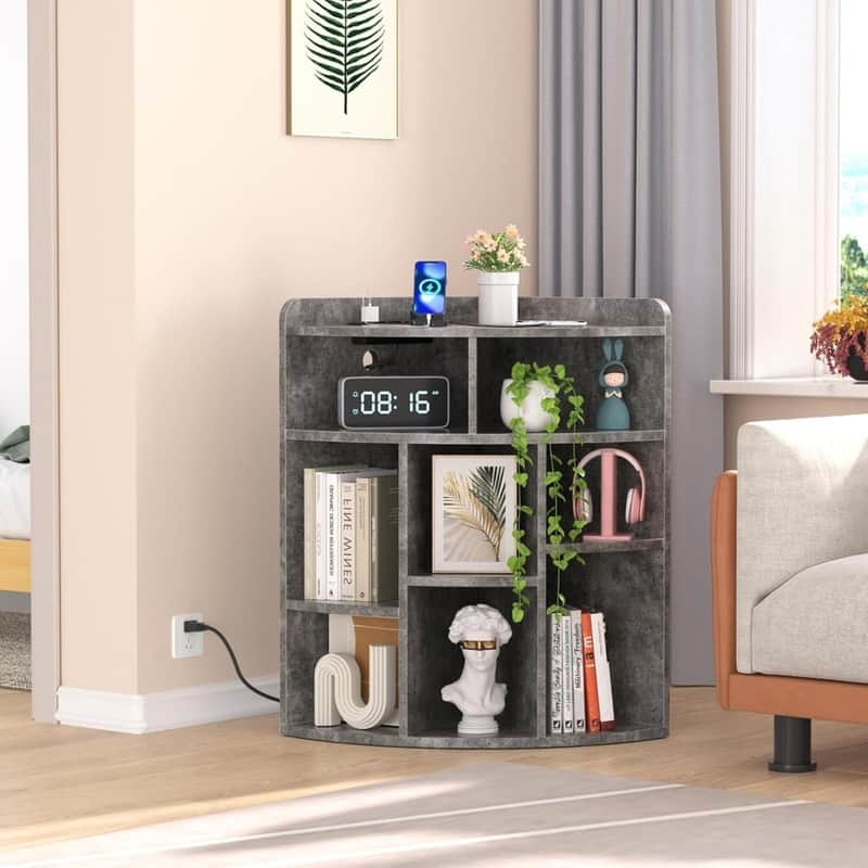 3-Tier Corner Cabinet with Adjusting Shelves