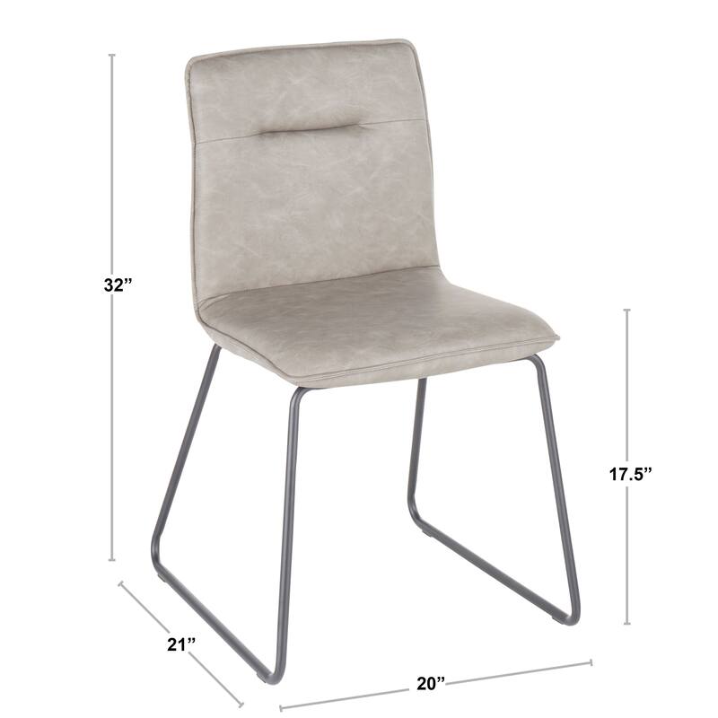 Carbon Loft Lyonne Industrial Dining Chair (Set of 2) - N/A