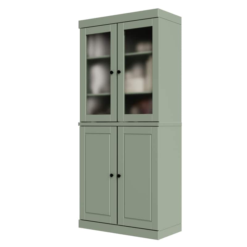 100% Solid Wood 6-Shelf Bookcase with Optional Doors by Palace Imports