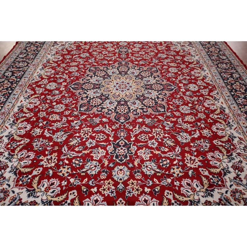 Kashan Turkish Area Rug Machine Made Traditional Carpet - 9'8" x 12'6"