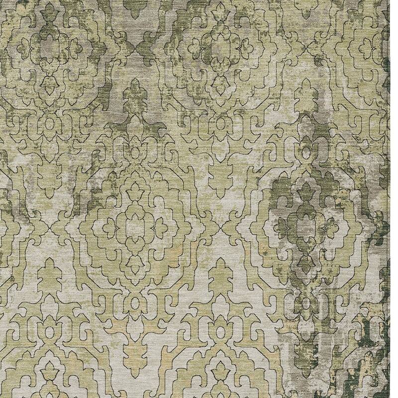 HomeRoots Medallion Transitional Rectangle Outdoor Rug