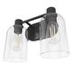 preview thumbnail 20 of 18, Hunter Lochemeade 2-Light Vanity Wall Light, Damp-Rated - Bathroom, Laundry - Modern Farmhouse, Contemporary, Industrial