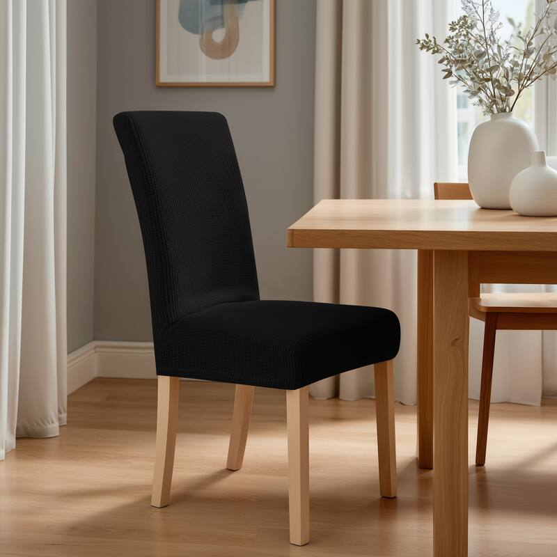 Deconovo Spill Proof Stretch Dining Chair Slipcovers Set of 4