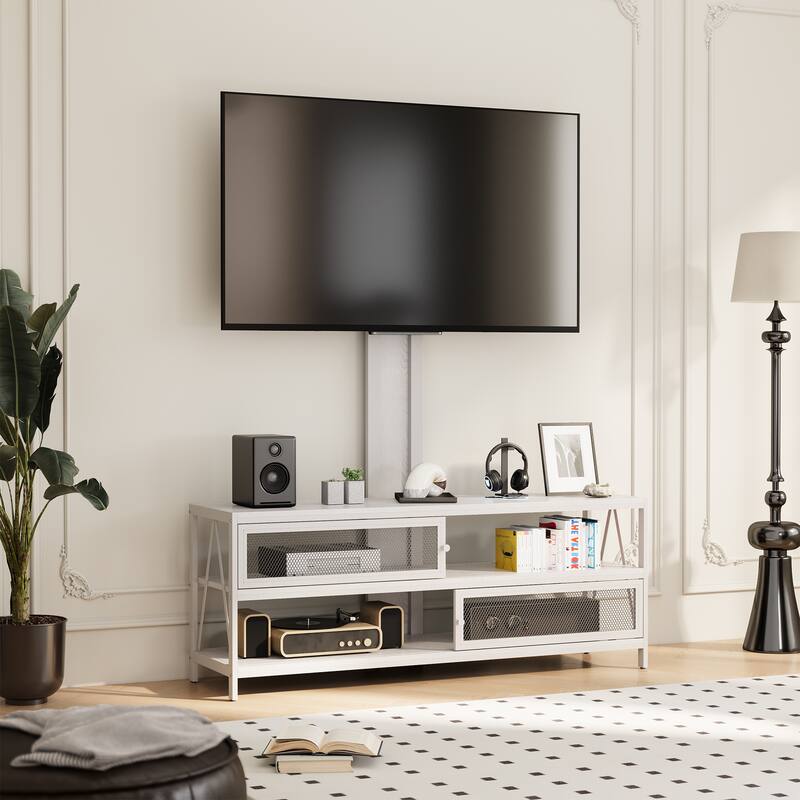 Modern Swivel Mount with Power Outlet for TV up to 70" - 50 inches
