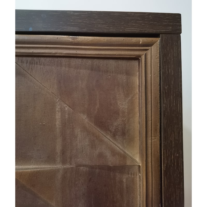 Sideboard Cabinet with 4 Doors, Accent Storage Cabinet with Adjustabel Shelves, Console Table with Solid Wood Legs