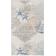 preview thumbnail 11 of 41, Nourison Seaside Indoor only Nature Area Rug 2' x 3' - Ivory/Grey/Blue