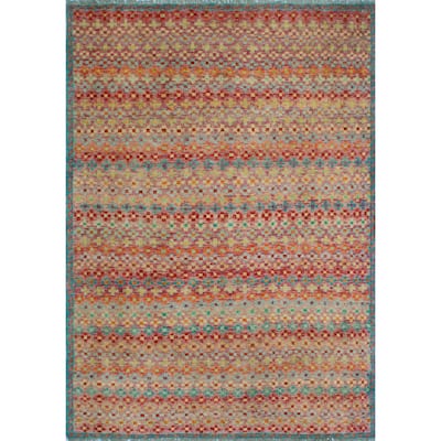 Balochi Ade Purple/Red Rug - 5'3" x 8'1"