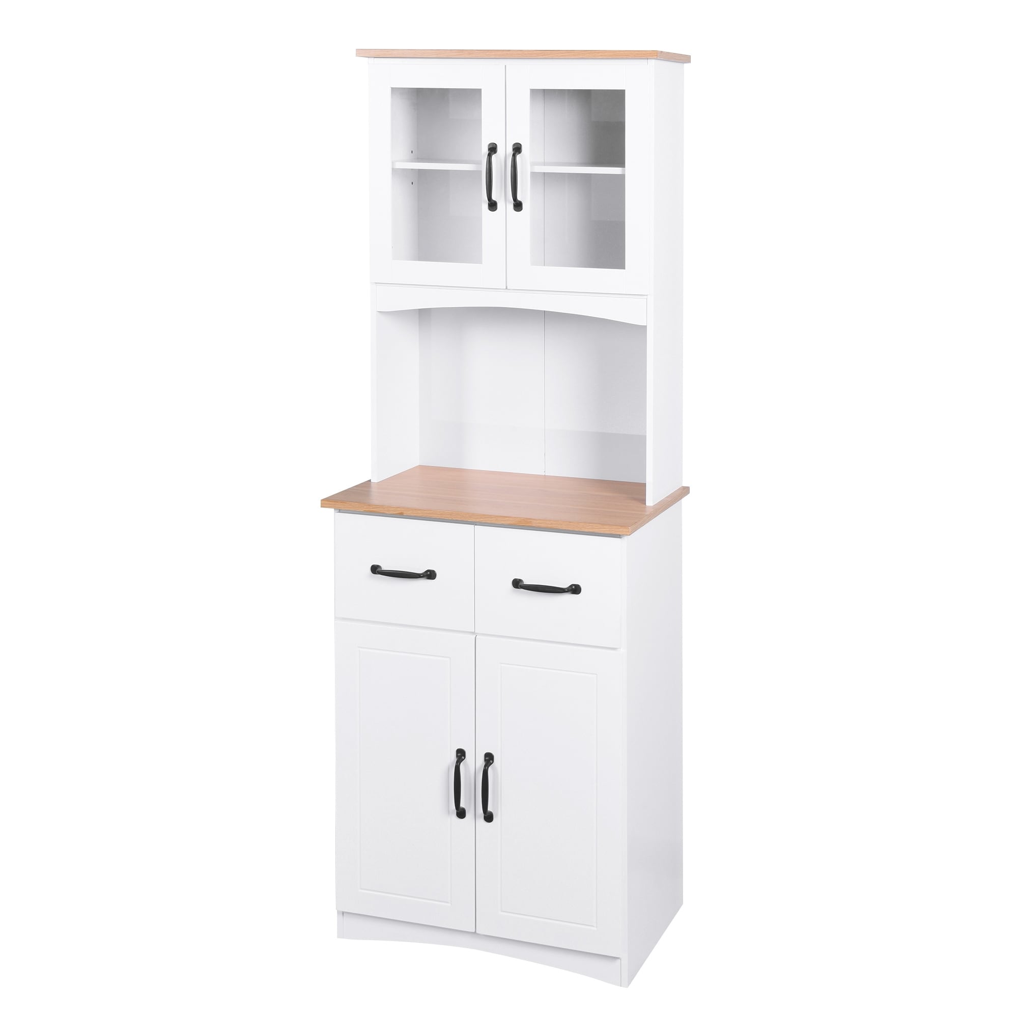 https://ak1.ostkcdn.com/images/products/is/images/direct/5ca4efa60f24138779156d205d8f5a8db1b1a4a0/Kitchen-Cabinet-White-Pantry-Room-Storage-Microwave-Cabinet-with-Framed-Glass-Doors-and-Drawer.jpg