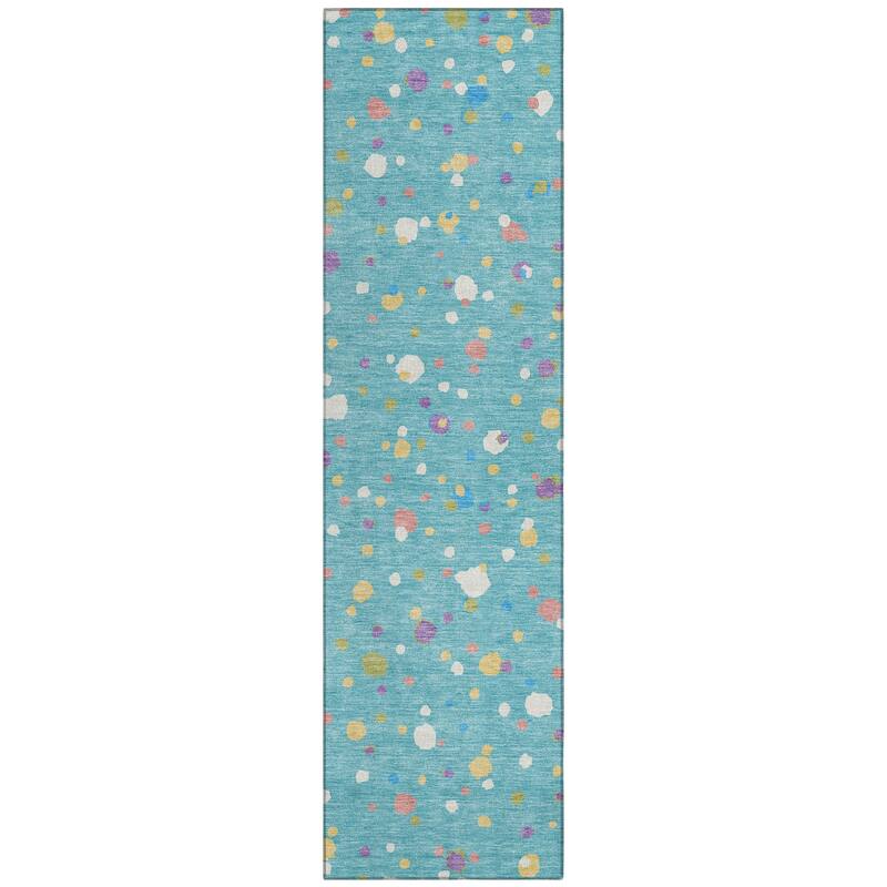 Machine Washable Indoor/ Outdoor Contemporary Sheinelle Chantille Rug