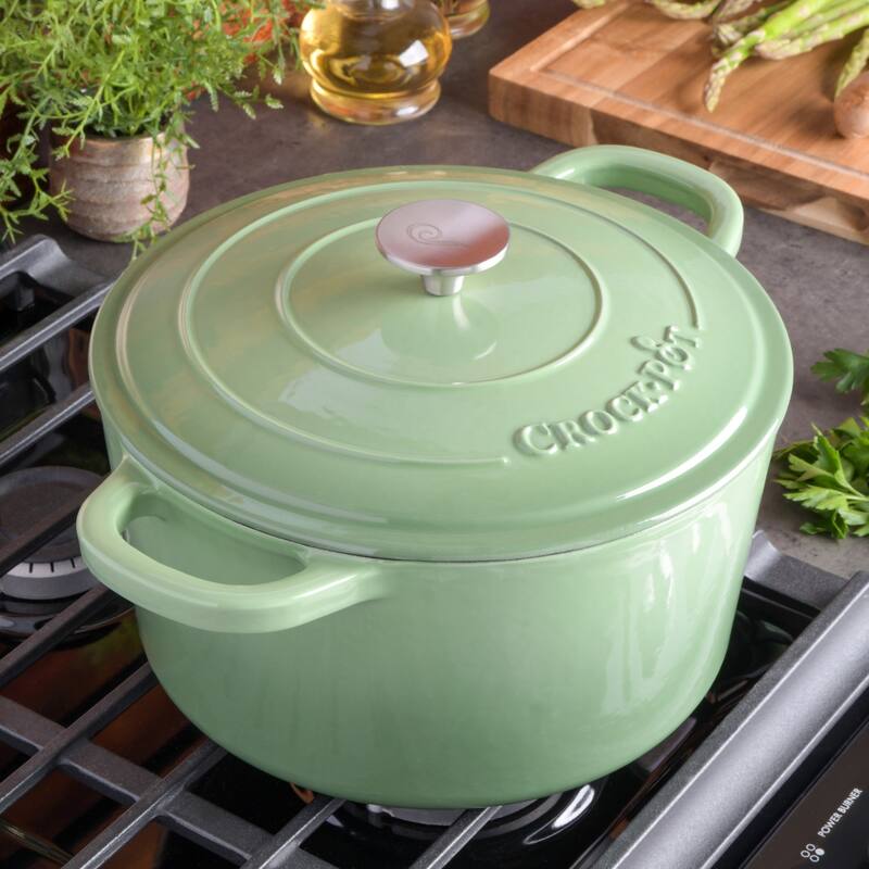 Crock Pot Artisan 7-Quart Round Dutch Oven
