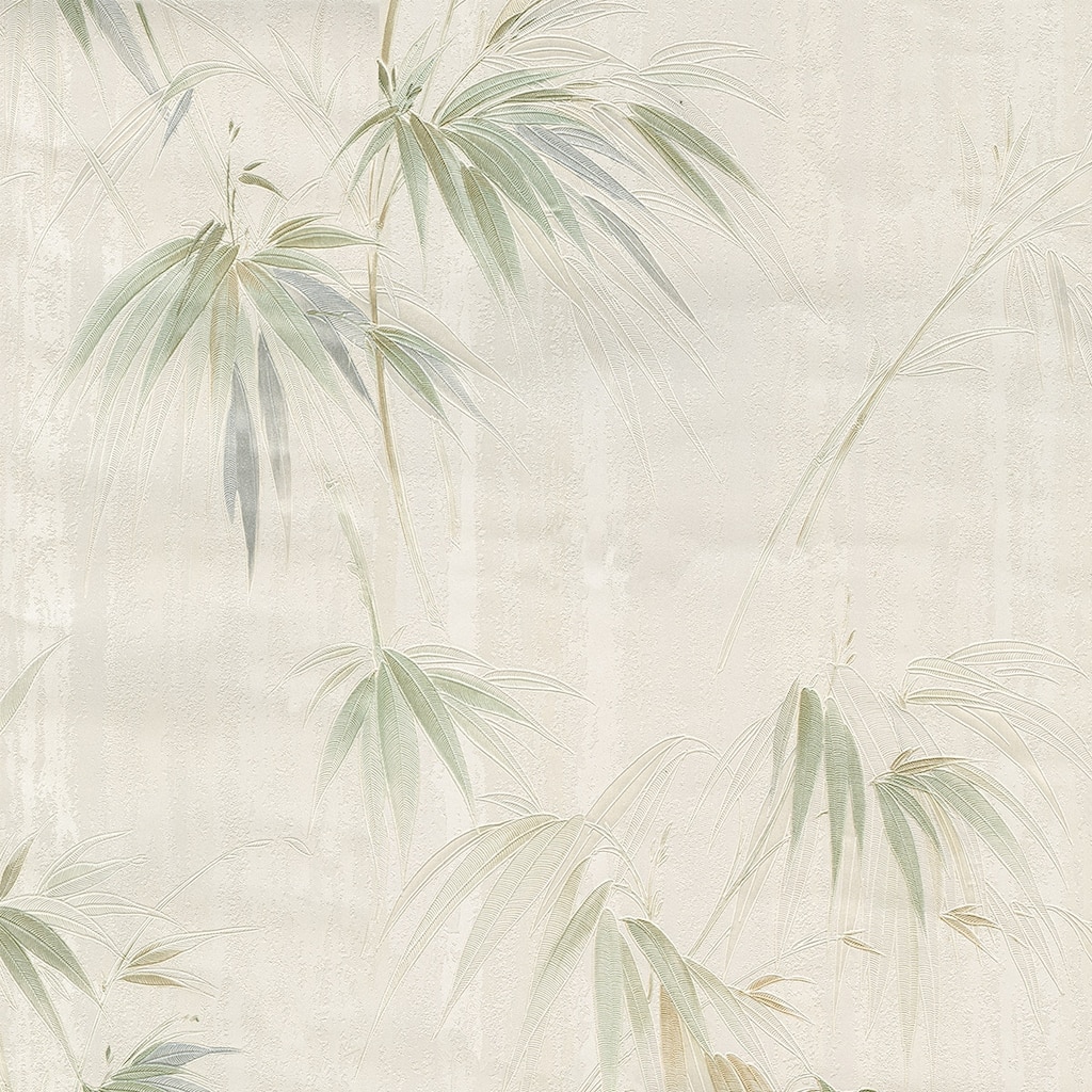 Bamboo Evangeline Atlis Neutral Bamboo 33' L X 20.5" W Wallpaper Roll