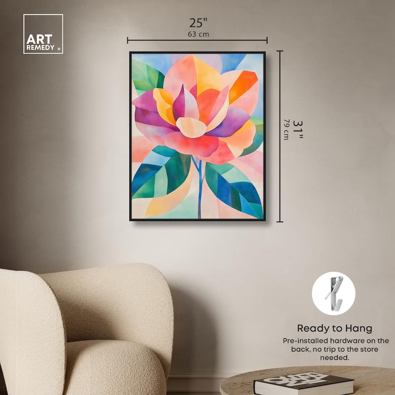 Ail Geofloral I Canvas by Art Remedy