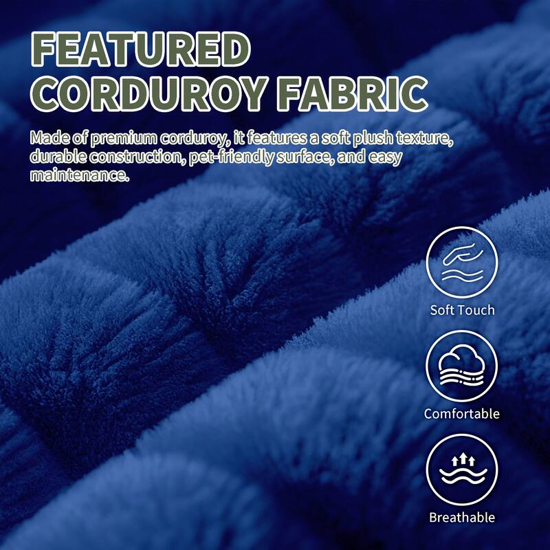 2-Seater Sofa Couch Loveseat for Living Room Bedroom, Sleeper Sofa Couch with Armrests and Wood Frame