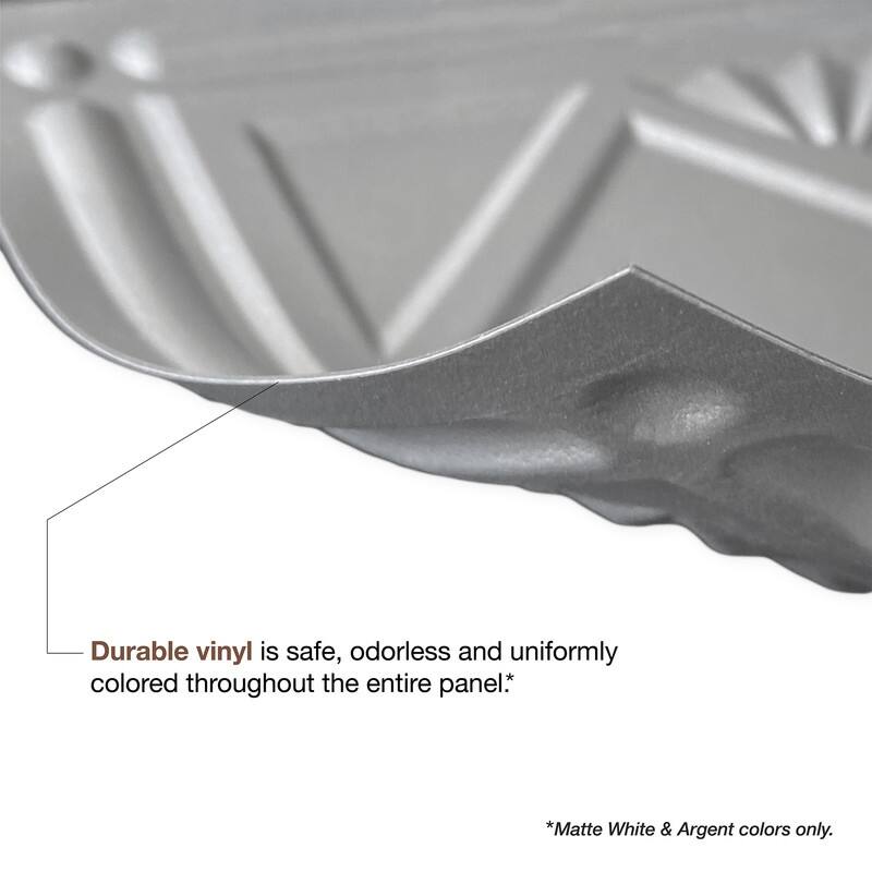 FASÄDE Traditional Style 3 Decorative Vinyl 2ft x 2ft Lay in Ceiling