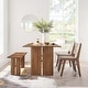 preview thumbnail 7 of 10, Amistad 60" Wood Dining Table and Bench Set Walnut