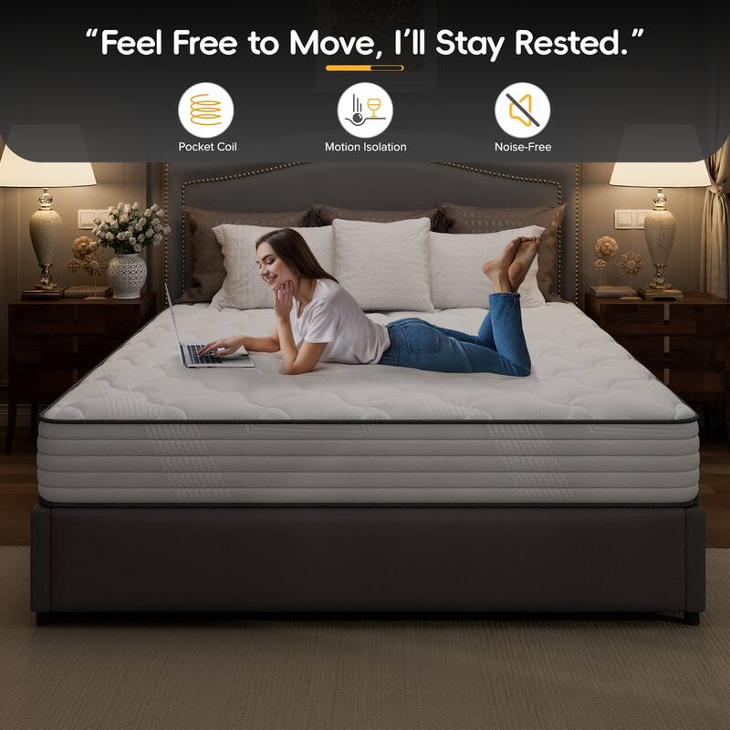 SweDrea 10 in. Medium Cool Gel Memory Foam Mattress with CertiPUR-US, SGS and OEKO-TEX