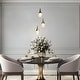 preview thumbnail 3 of 12, Modern 3-Light LED Chandelier Gold Cluster Island Lights for Kitchen Island - Dia. 9.8" x H 7.7"