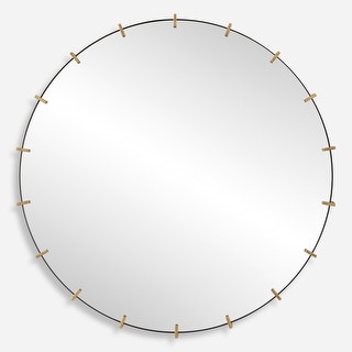 Uttermost Pali Industrial Round Mirror - 43.11'' H X 43.11'' W X 2.56'' D