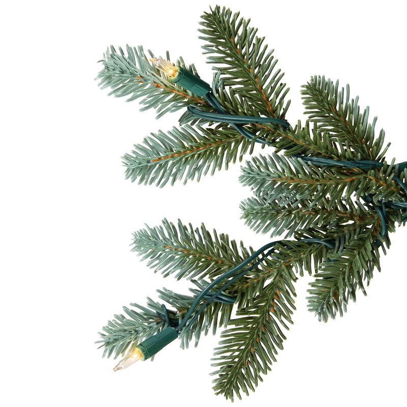 Real Touch™️Pre-Lit Full Blue Spruce Artificial Christmas Tree - 7.5' - Clear - 7.5 Foot