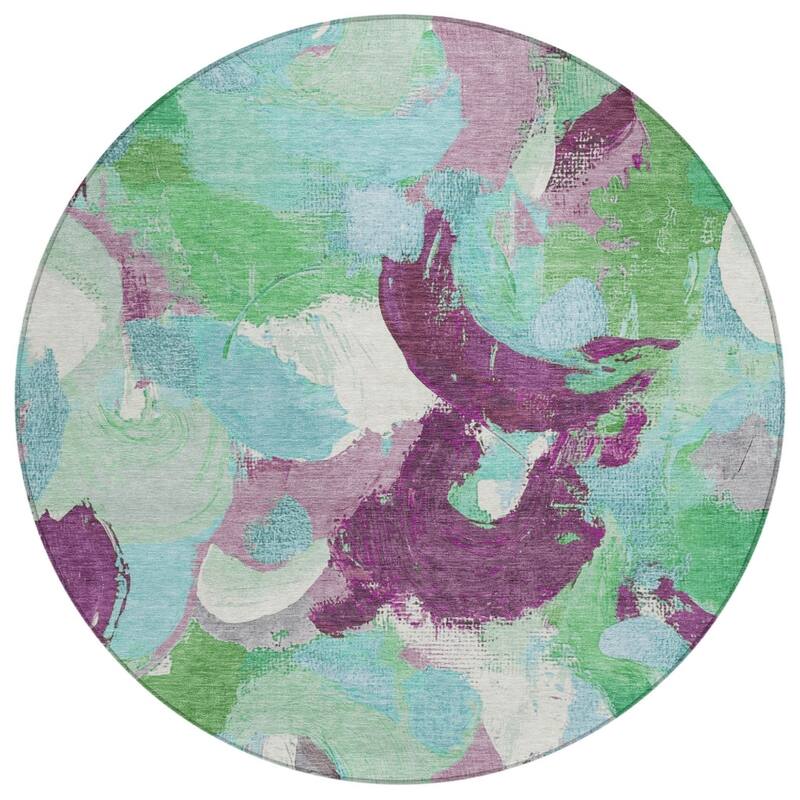 HomeRoots Abstract Transitional Rectangle Outdoor Rug