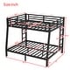preview thumbnail 5 of 11, Twin XL over Queen Metal Bunk Bed,Industrial Minimalist Metal Bunk Bed
