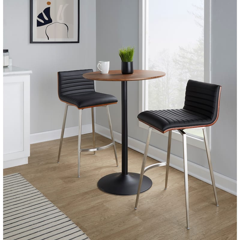 Carson Carrington Stone-Mason Swivel 3-Piece Counter Height Dining Set