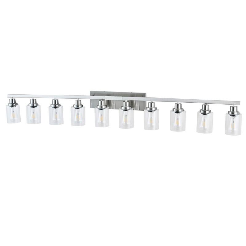 Bathroom Vanity Light With Clear Glass Shades For Vanity Mirror, Bathroom, Or Hallway