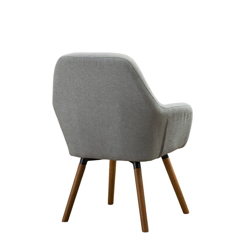 Gray 25.5" Upholstered Accent Chair