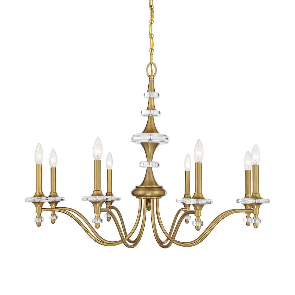 Savoy House 1-1362-8 Champlain 8 Light 35" Wide Taper Candle Style