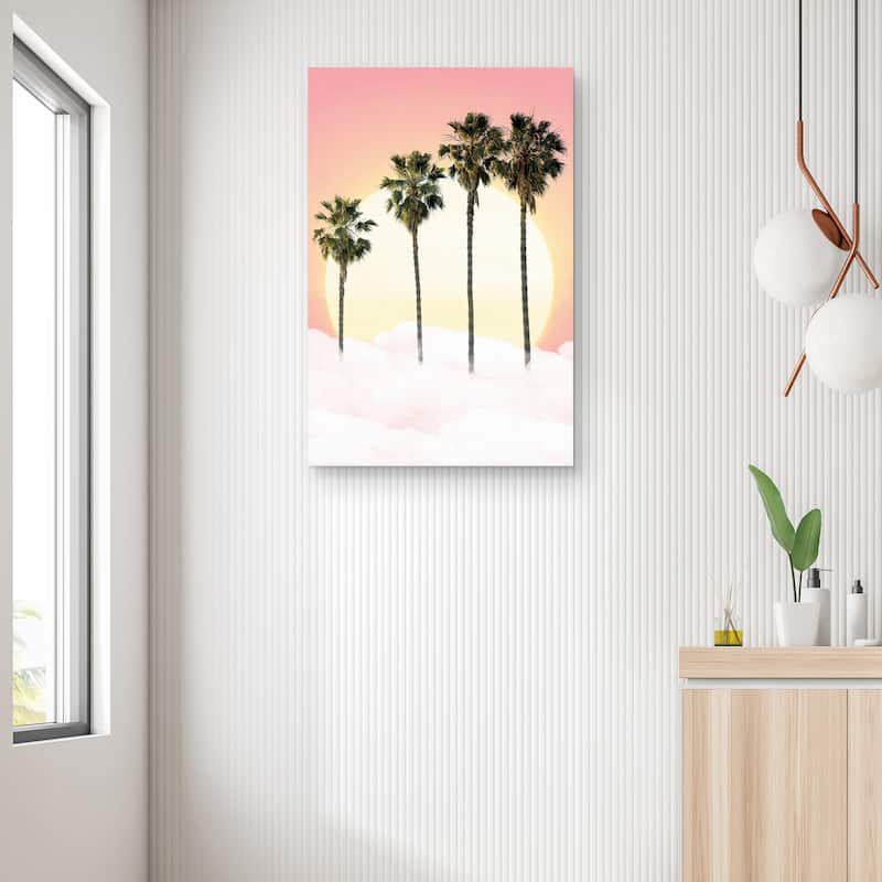 Sunrise Palms by Belle Maison Canvas Art Print