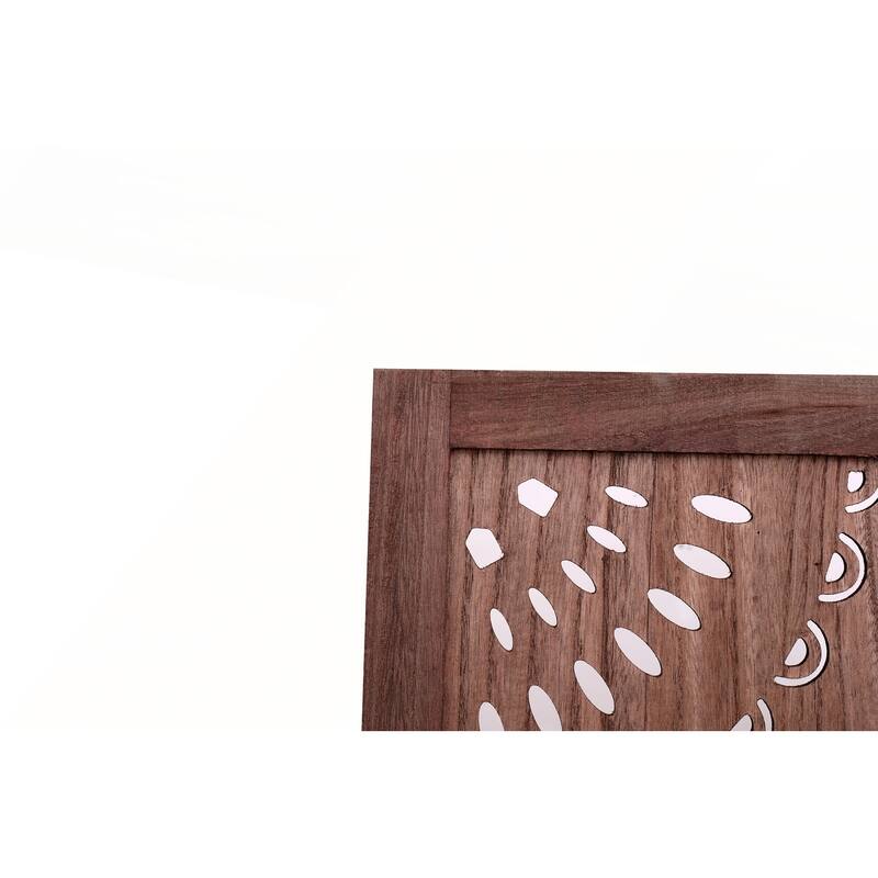 Stylish 4-Panel Solid Wood Folding Room Divider for Privacy and Decor in Any Living Space