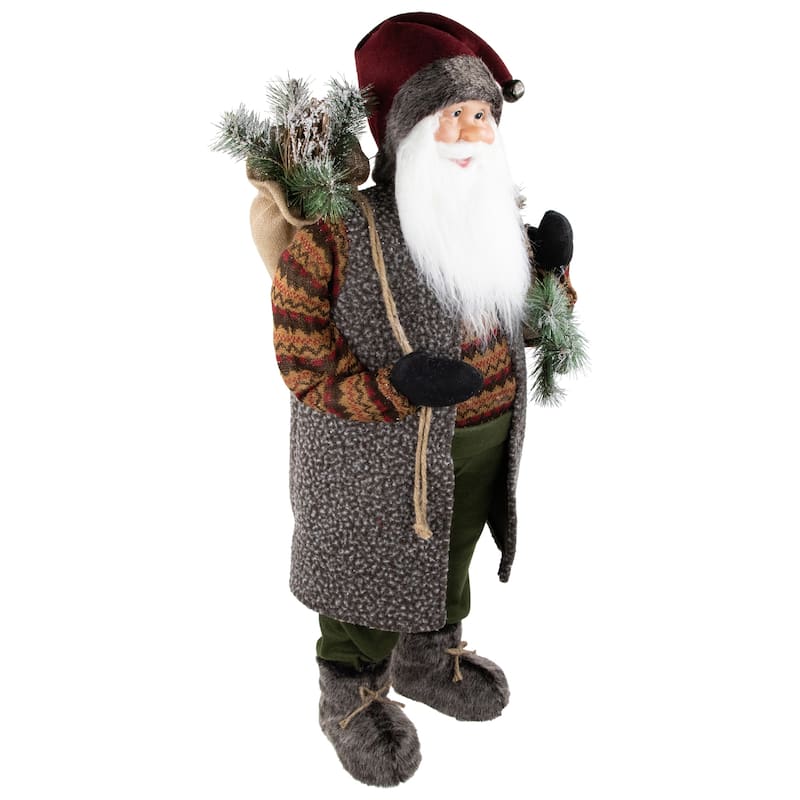 36" Country Rustic Santa Claus Standing Christmas Figure