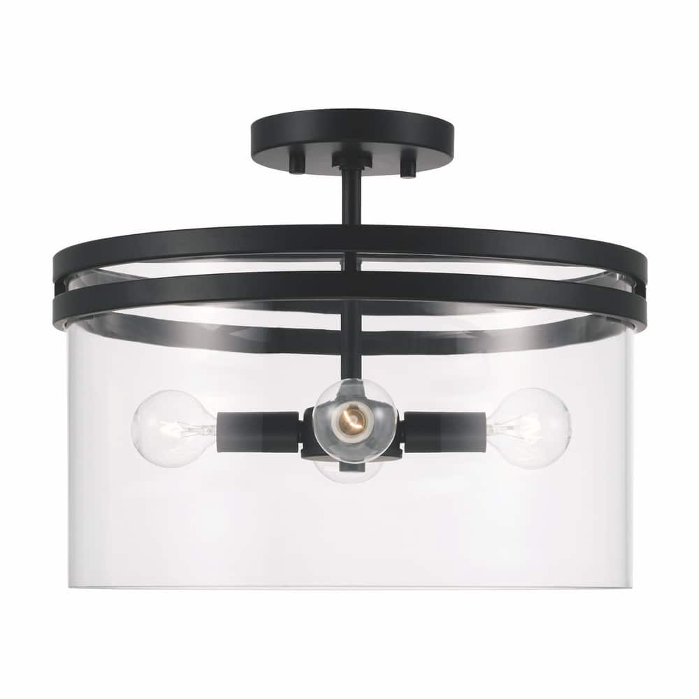 Fuller 4-light Convertible Semi-Flush/ Pendant