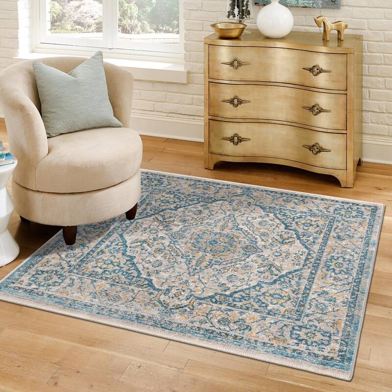 Traditional Nixa Collection Area Rug