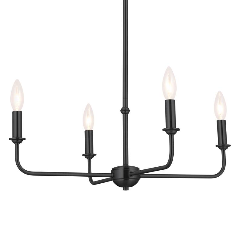 Kichler Lighting Pallas 4-Light Black Chandelier - 25 in