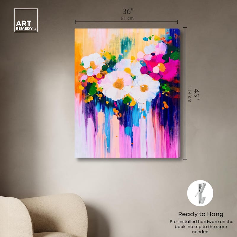 Contrast of Purity I Canvas by Art Remedy, Gallery Wrapped