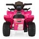 preview thumbnail 9 of 14, 6V Electric ATV Ride-On for Kids, 4-Wheeler Quad with Music, USB, MP3, Horn, for 18-48 Months, Black