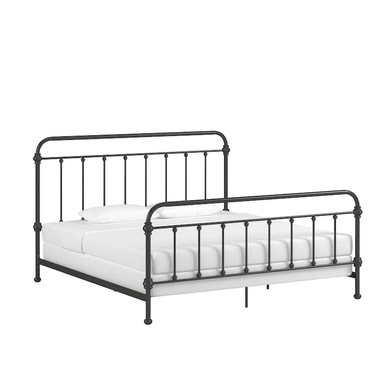 Giselle Antique Dark Bronze Iron Metal Bed by iNSPIRE Q Classic On