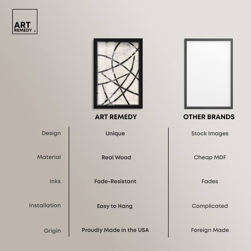 Intersecting Lines I Shadowbox by Art Remedy